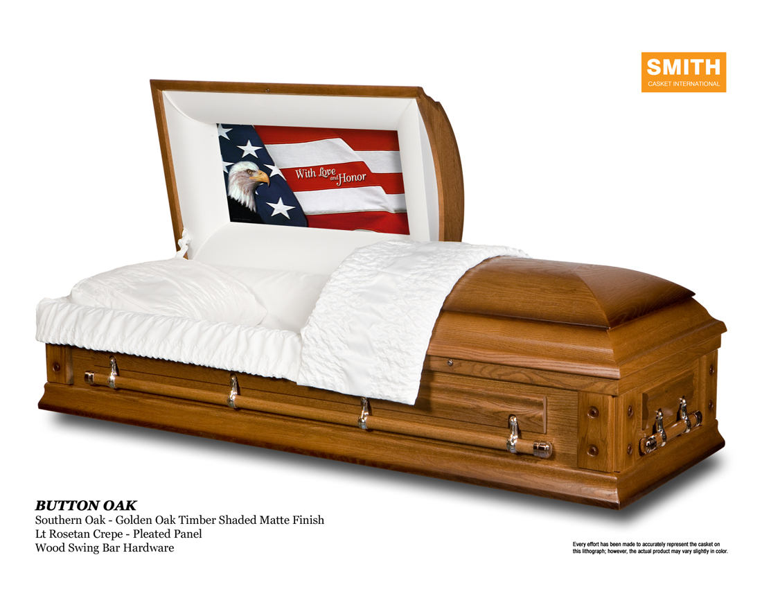 Button Oak with Love and Honor Panel